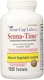Senna-Time Generic for Senokot Natural Vegetable Laxative Senna 8.6 Mg 1000 Tablets per Bottle