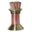 Toothpick holder copper and brass height 2.25 inches