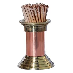 Toothpick Holder Copper and Brass height 2.25 inches