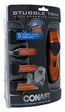 Conair Trimmer Men's Stubble Trim 14-Piece System (3-Pack) with Free Nail File