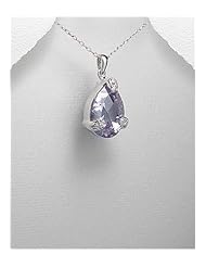 CZ Pendant Necklace In 92.5 Sterling Silver