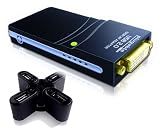 Plugable USB 2.0 to VGA/DVI/HDMI Adapter with 4-Port High Speed USB 2.0 Hub - DisplayLink DL-125 Chip up to 1440x900
