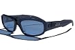Porn Star Optics TALENT SCOUT Crystal Blue Sunglasses with Blue Polycarbonate Lenses