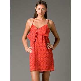 Voom by Joy Han Dress - Eyelet Ribbon in Red