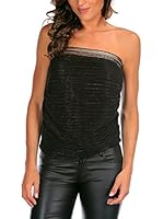 Bleu Marine Top Serena (Negro)