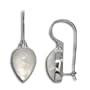 Sterling Silver Rainbow Moonstone Pear Latch Back Earrings by Sajen
