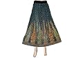Skirts for Womens Navey Blue Sequin Beaded Dcrapechic Long Skirts 36"L