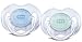 Philips AVENT BPA Free Translucent Orthodontic Infant Pacifier, 0-6 Months, Green/Blue, 2 Pack