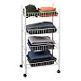 Rubbermaid 82001 4-Tier Rolling Cart