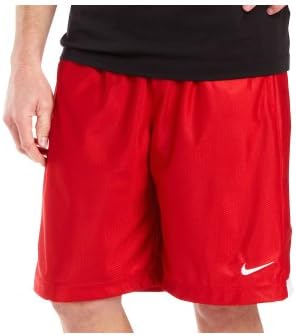 NIKE Men's Zone Basketball Warm Up Shorts-Red/White-XL