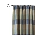 Classic Home Plaid Window Panel - Blue/Brown