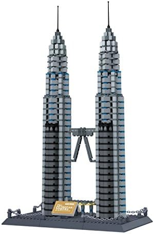 World's Great Architecture Series Building Blocks for Petronas Towers of Kuala Lumpur