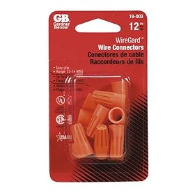 Gardner Bender #19-003 12PK Orange Wire Connector