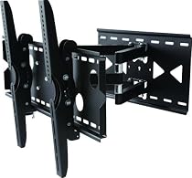 # SWIVEL TILT Unique DOUBLE Extension Arm Wall Mount Black BRACKET FITS LG 47LG6000 47 inch LCD TV Flat Panel HD Screen
