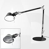 Tolomeo Tavolo Schreibtischleuchte schwarz/mit Tischfuß/lackiert/Halogen 50 W