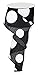 Giant Multi Dots Faux Burlap Wired Edge Ribbon - 2.5 Inch x 10 yards (Black, White) : RG0120002