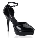 Pleaser Shoes Women's INDULGE-518, 5 D'Orsay Style Ankle Strap Platform Pump