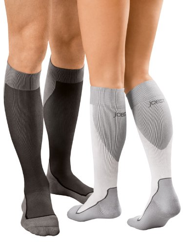 New Jobst Sport Compression Knee High Socks 20-30 mmHg Grey (Large)