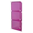 Storage Solutions 3-Section Corner Storage Cubes - Purple (13")