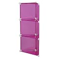 Storage Solutions 3-Section Corner Storage Cubes - Purple (13")