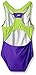 Speedo Little Girls' Infinity Splice 1Piece, Royal Purple, 12