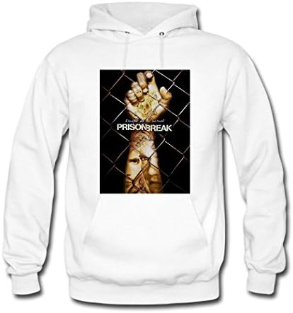 YFO22 Prison Break Boy's Long Sleeve Plus Size Hoodie Small White