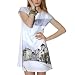 Jessie G. Women's White Print Shift Dress - Medium