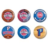 Detroit Pistons 6 Button Set