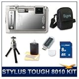 Olympus Stylus Tough-8010 Digital Camera (Silver), 14 Megapixel, 28mm 5X Op ....