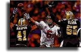 Completely Handpainted American Football Sport Painting, Custom Order FL4512, Oil on Canvas, with Option to Paint Jerry, Brett & Co. from Any Other Favorite Photograph or Picture, Unframed, Size 20" x 30" inch