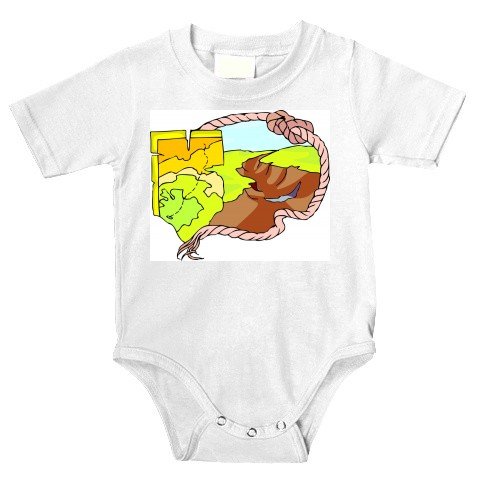 Cover image : Onesie with map, rope, severe