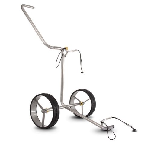 JuCad Gold handgeführter Edelstahl Trolley, 2- oder 3-Rad