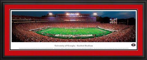 Georgia Bulldogs - Sanford Stadium - Framed Panoramic Photo