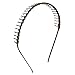 TOOGOO(R) 2 Pcs Lady Coffee Color Black Metal Hair Hoop Headband Ornament