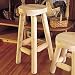 Log 24" Stool (set of 2)