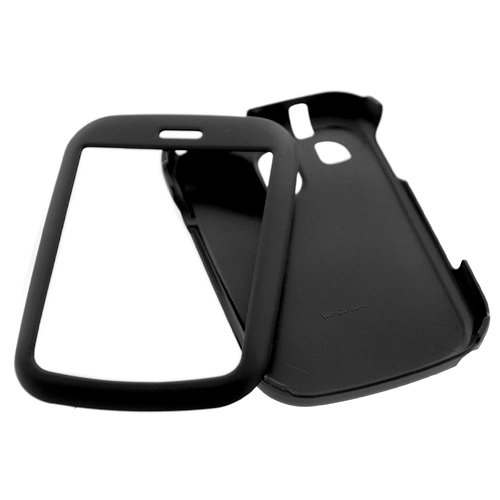 GTMax Black Rubberized Hard Cover Case for Verizon Pantech TXT8040 Jest