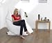 Plain Lazy Indoor / Outdoor Beanbag, White