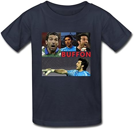 JAJUS Kid's Juventus Gianluigi Buffon O-Neck T-Shirt Navy M