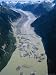 Glacier Flowing from the Juneau Icefield to the Proglacial Lake, Alaska, USA Art Photographic Poster Print by Anthony Waltham, 9x12