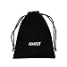 AMIST Tiny Simple Monogram Script Necklace Initial Disc Necklace
