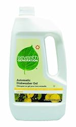 Seventh Generation Automatic Dishwasher Gel, Lemon Scent, 45-Ounce Bottles (Pack of 6)