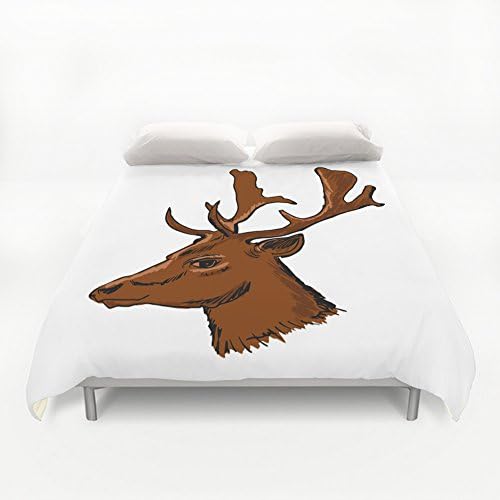 NLBH Designs Head of deer duvet cover 4 sets (KING 104"* 88")
