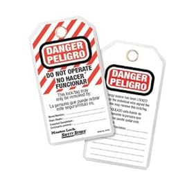 Master Lock 497AX Lock Out Tagout Do Not Operate ID Tags