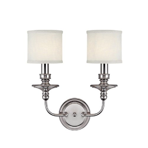 Capital Lighting 1232PN-451 Midtown 2-Light Sconce, Polished Nickel