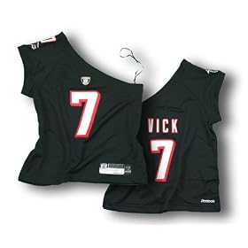 Buy Atlanta Falcons MICHAEL VICK All Sewn Ladies NFL One Shoulder Jersey, Black