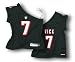 Atlanta Falcons MICHAEL VICK All Sewn Womens NFL One Shoulder Jersey, Black