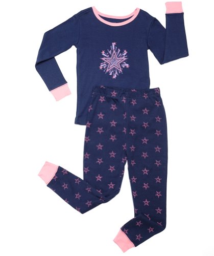 Leveret Kids "Shooting Stars" 2 Piece Pajama Set 100% Cotton (Size 5-14 Years)