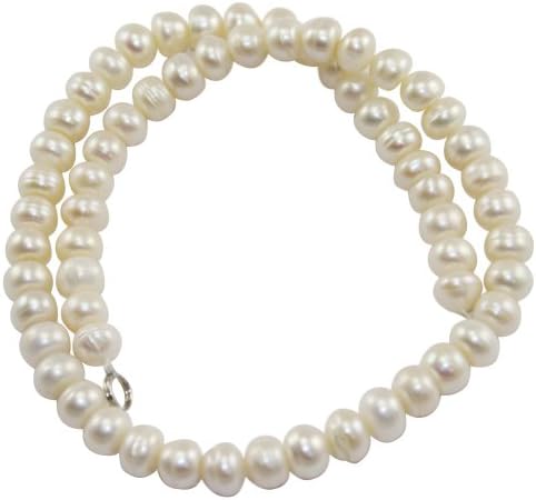 Fashion Resin Big White Faux Freshwater Cultured Pearl Metal Clasp Chunky Evening Party Necklace (Style2)