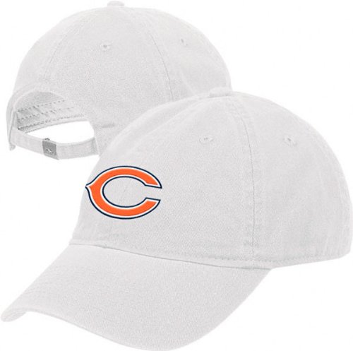 Chicago Bears Women's -White- Adjustable Slouch Strapback Hat