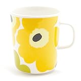 (マリメッコ)Marimekko 063431 020 UNIKKO MUG 2.5DL/マグカップ/white×lime yellow[並行輸入品]